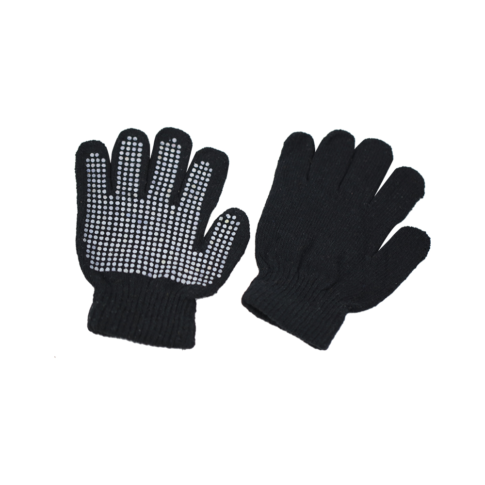 Children's knitted grippy gloves