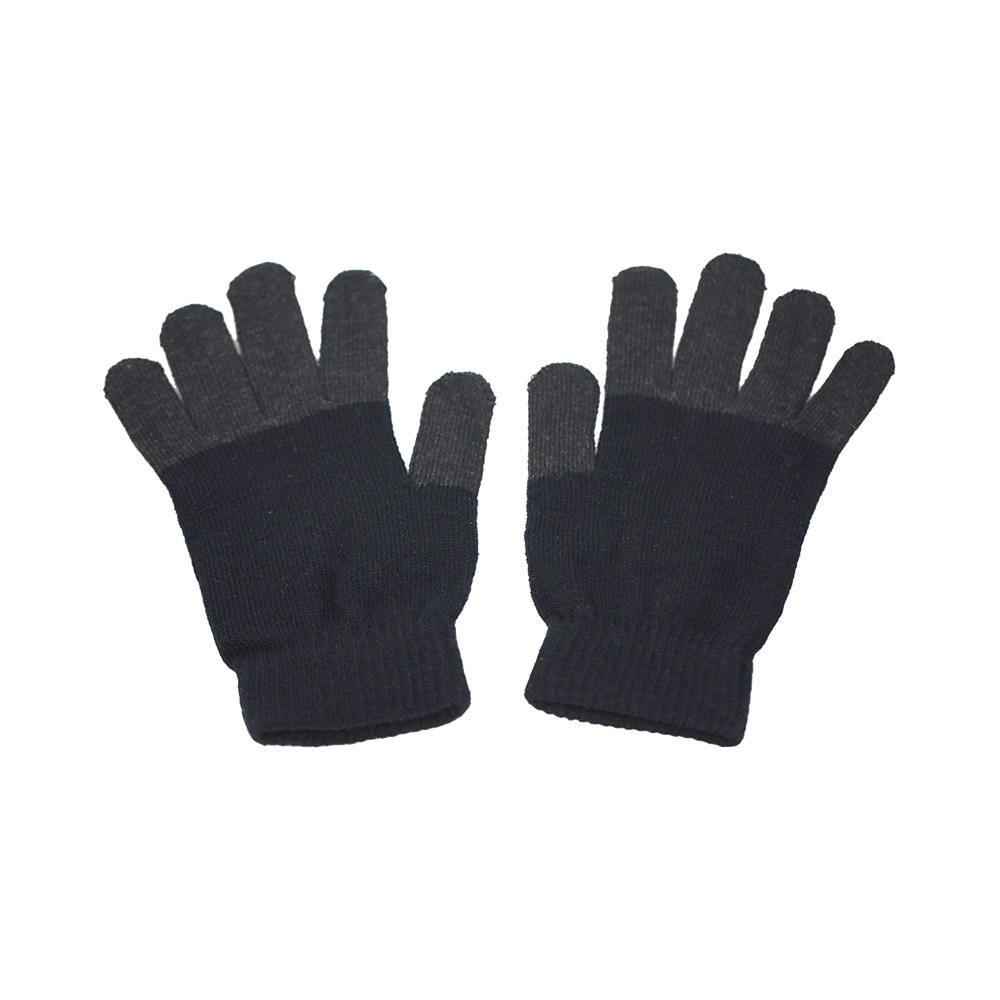 Five-finger touch screen knitted gloves