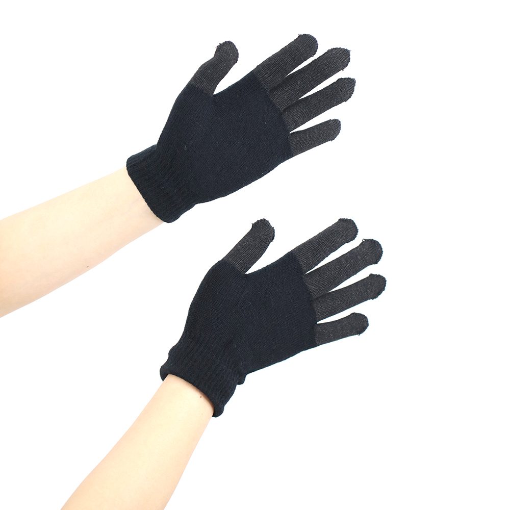 Five-finger touch screen knitted gloves