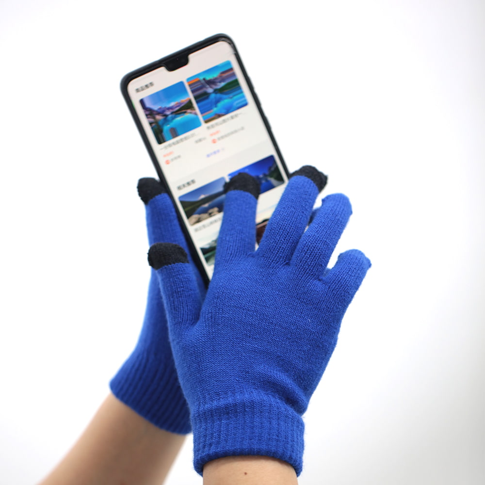Three touch screen blue