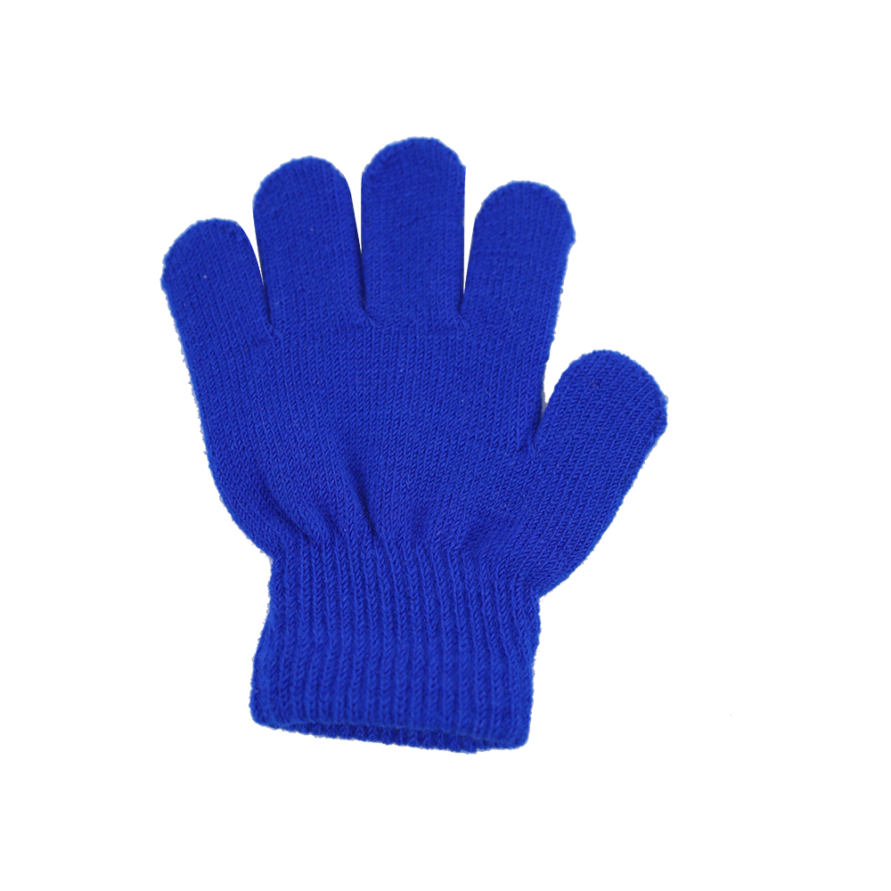 Blue and white monochrome acrylic gloves