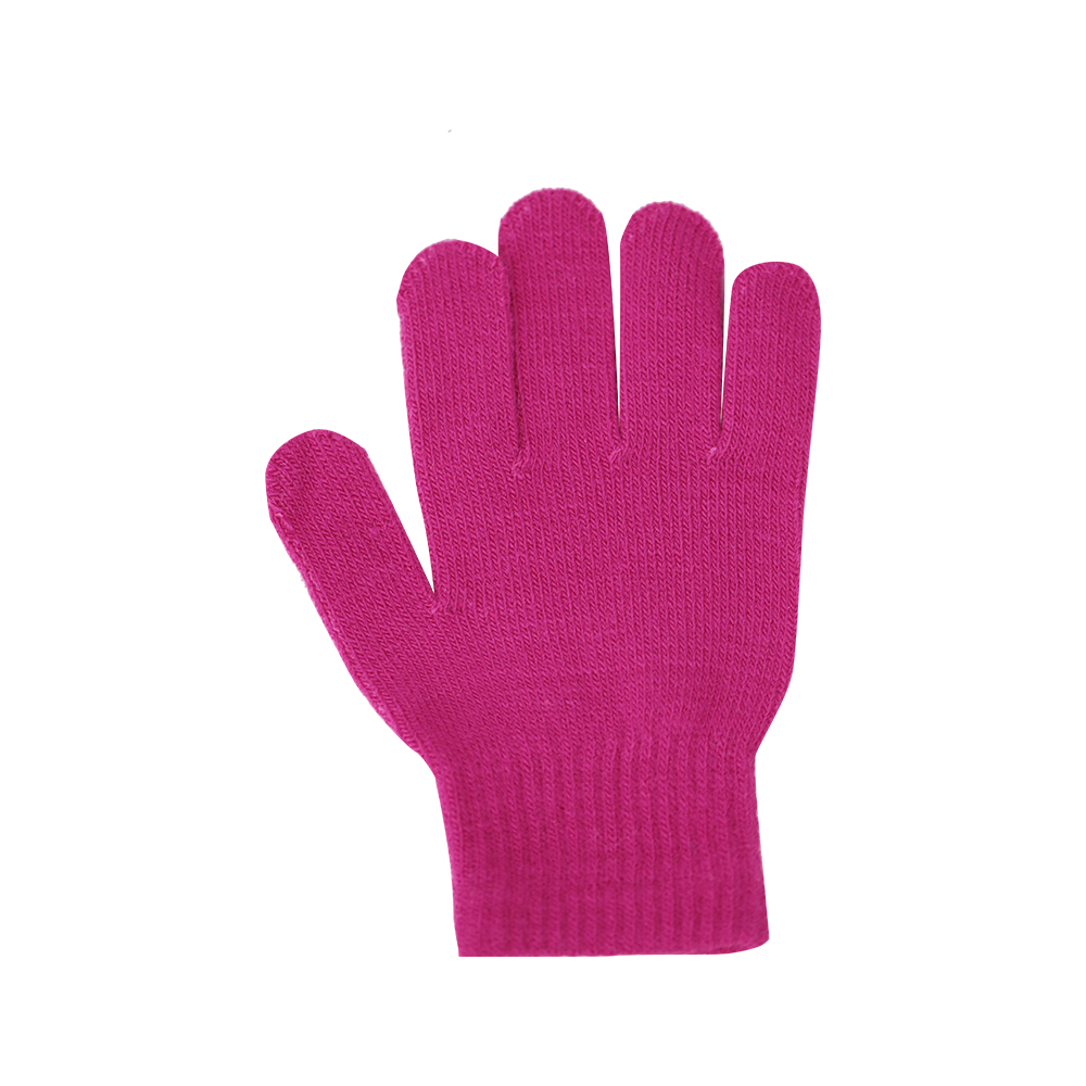 Rose red acrylic gloves