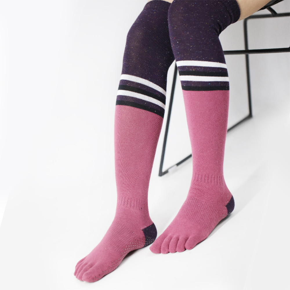 Tall over the knee yoga socks