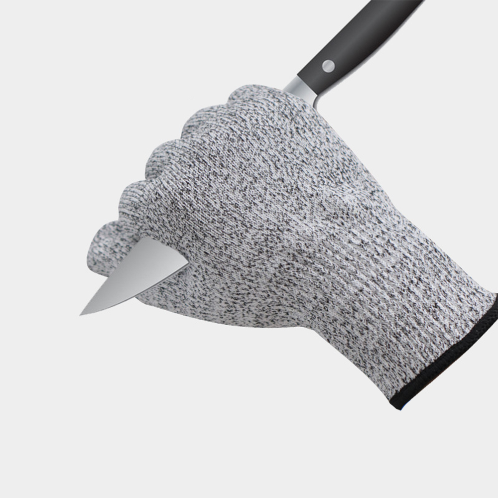 Grade 5 cut resistant sleeve gloves