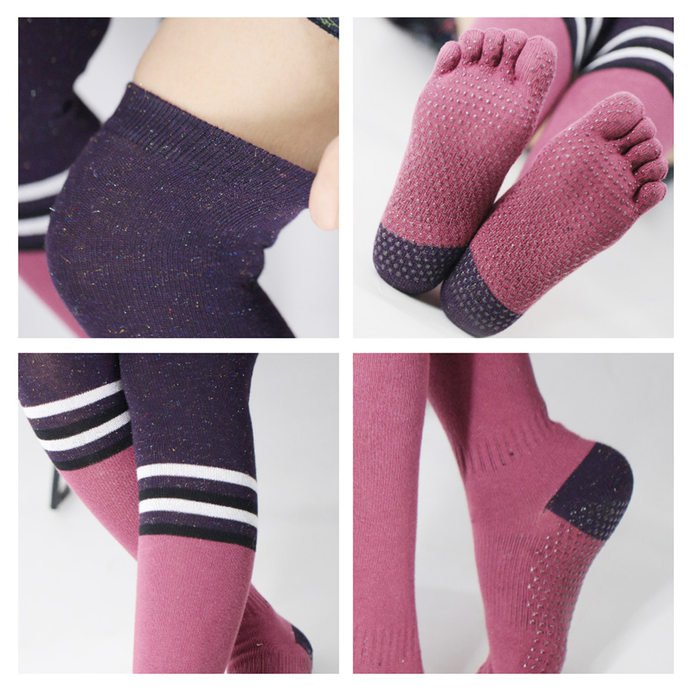 Tall over the knee yoga socks