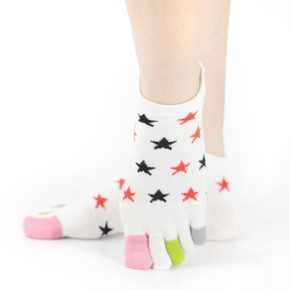 Five-pointed star short five-toed socks