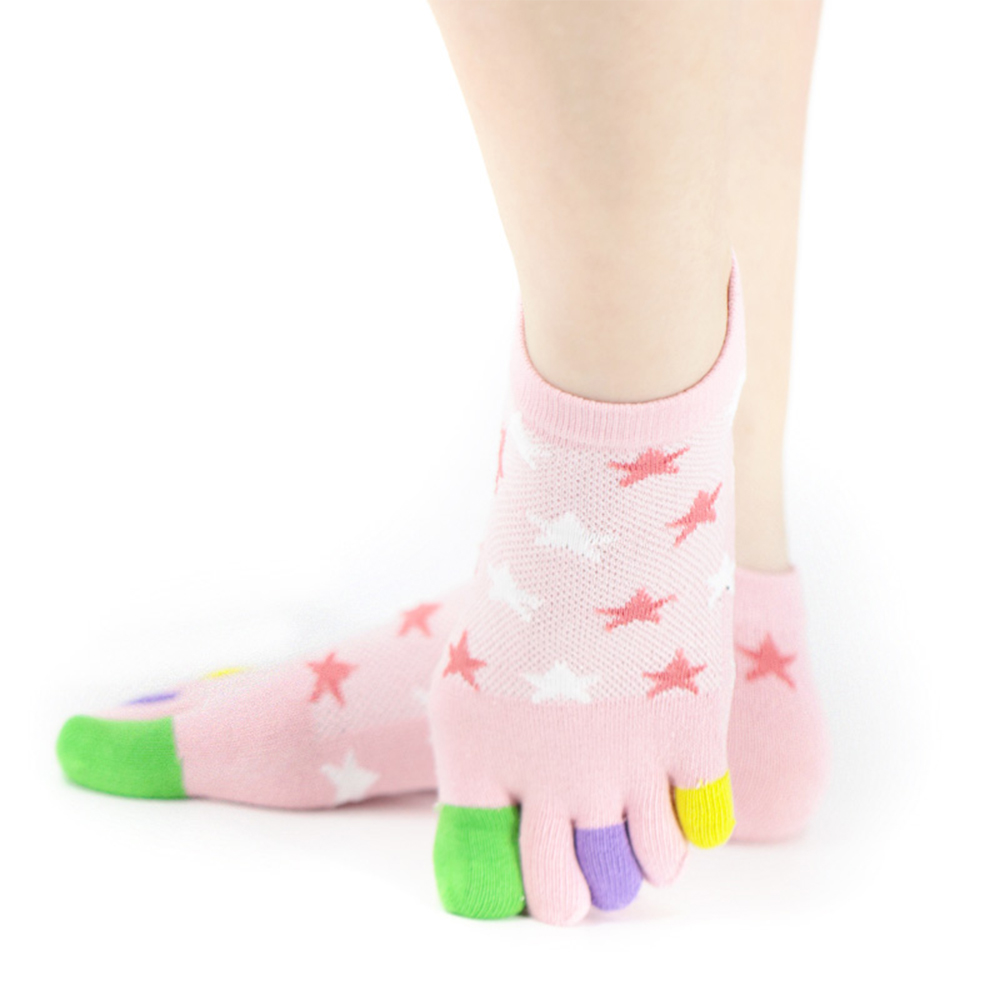 Five-pointed star short five-toed socks