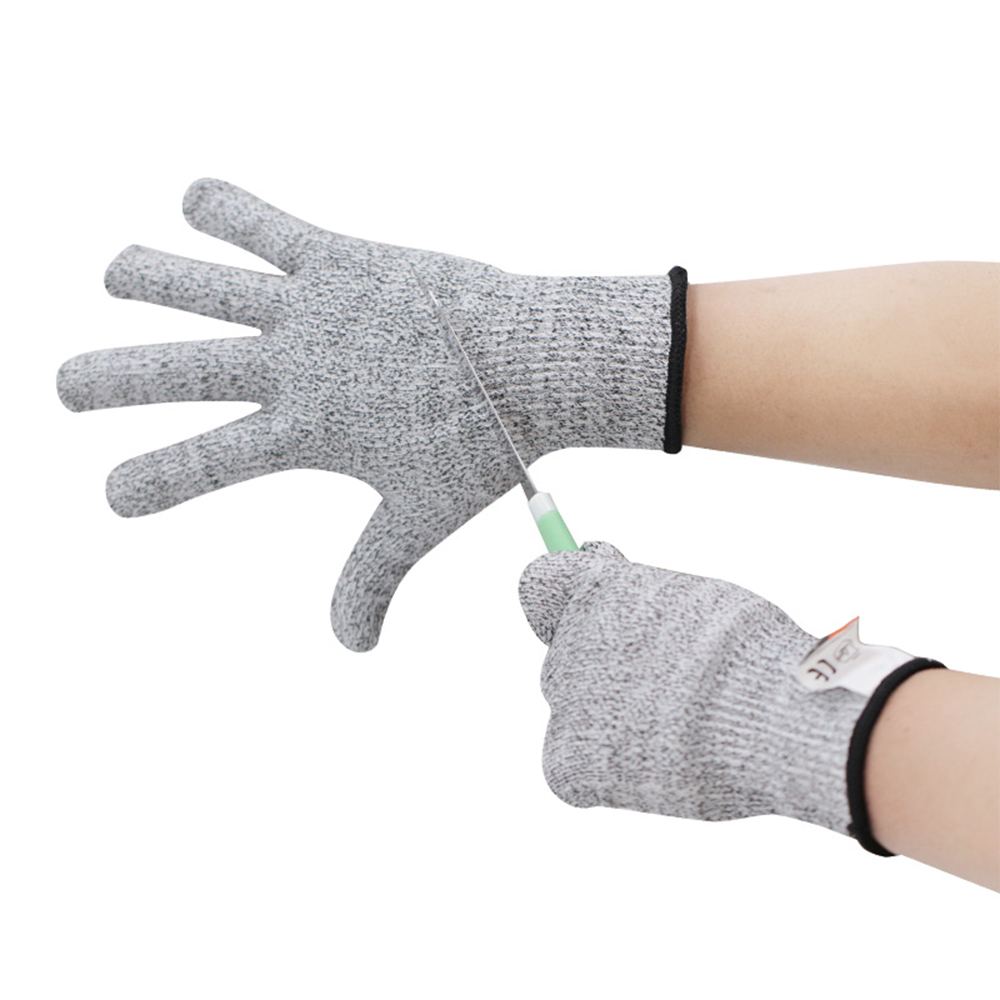 Grade 5 cut resistant sleeve gloves