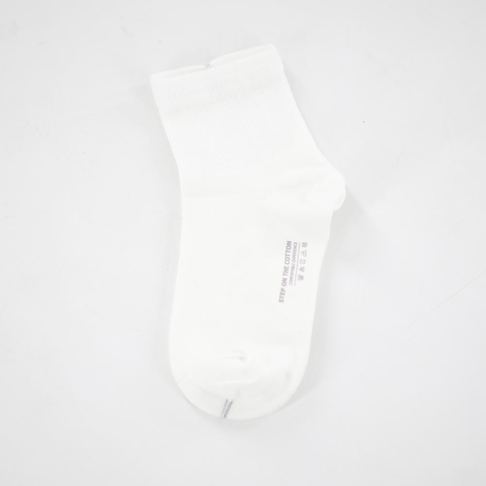 Men's pure cotton mid-tube casual socks