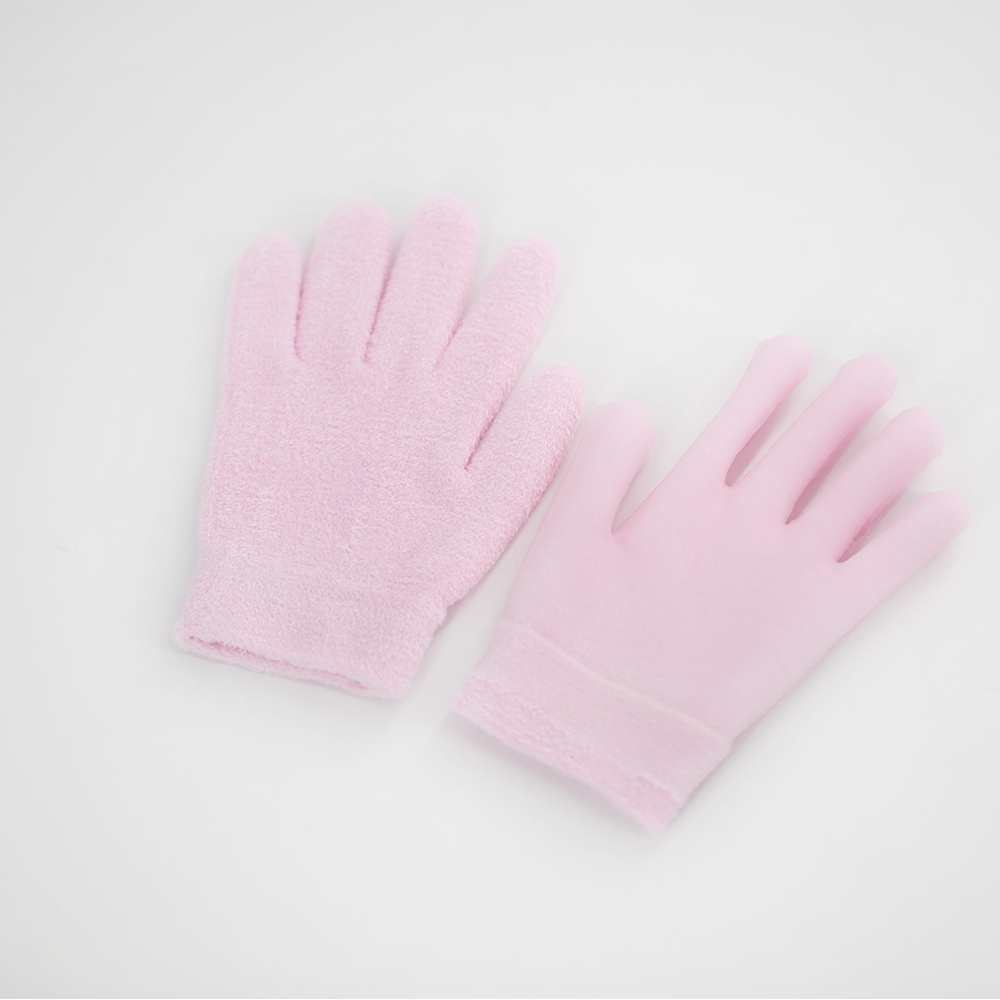 Feather yarn gel spa socks and gloves set