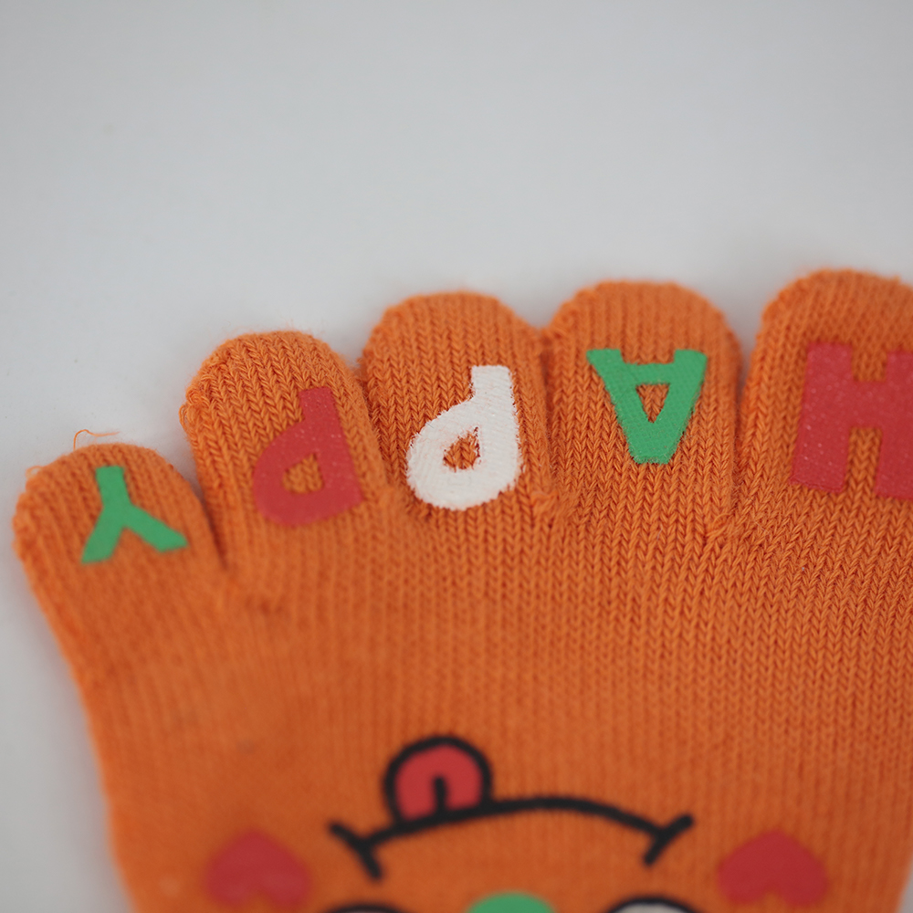 Children's offset printing short five-toed socks