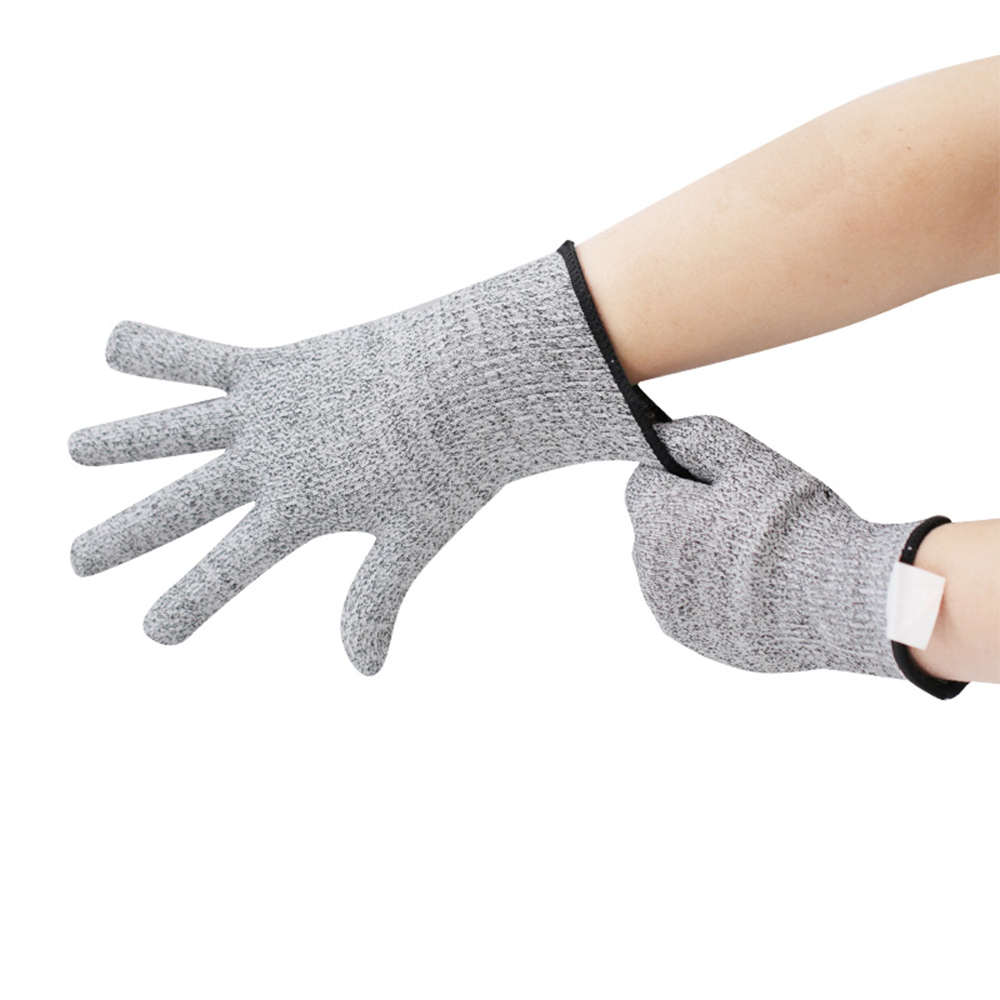 Grade 5 cut resistant sleeve gloves