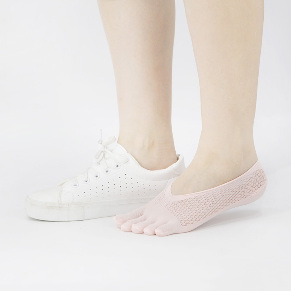 Mesh five-toed boat socks