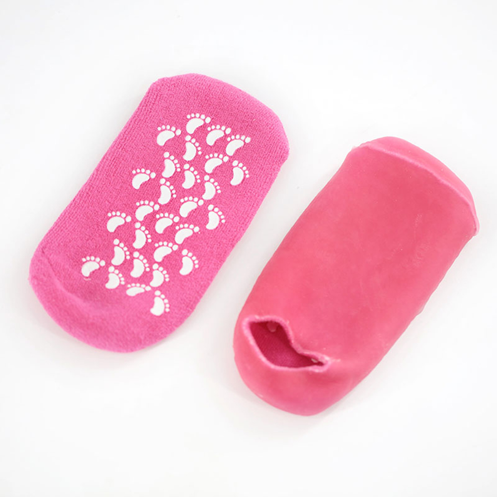 Cotton essential oil gel spa socks and gloves set