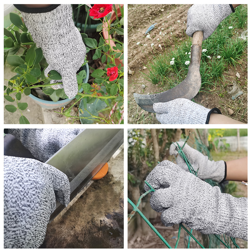 Grade 5 cut resistant sleeve gloves