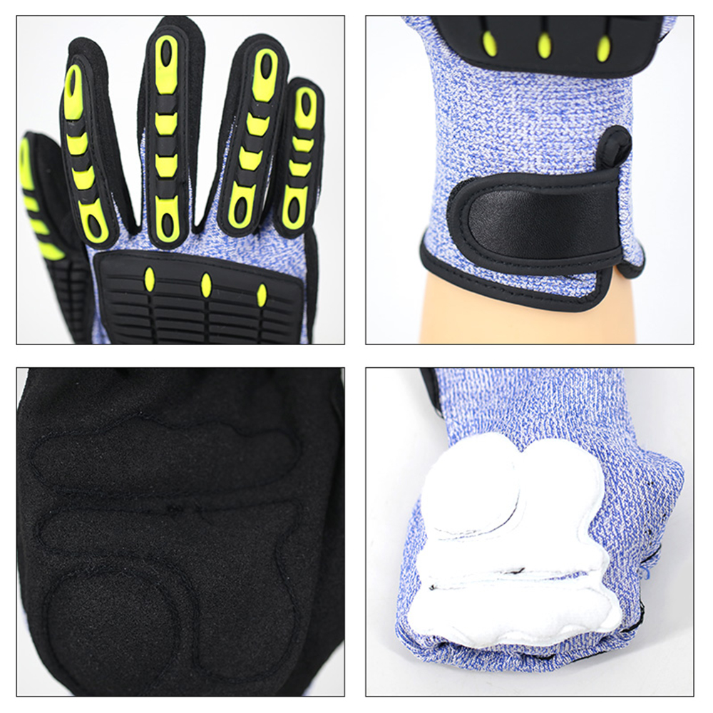 HPPE fabric impregnated anti-collision and anti-cut gloves