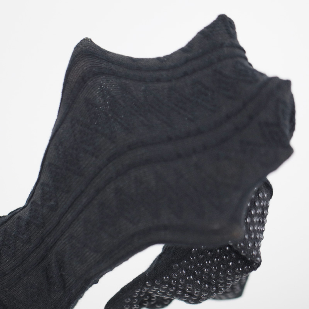 Striped mesh mid tube yoga socks