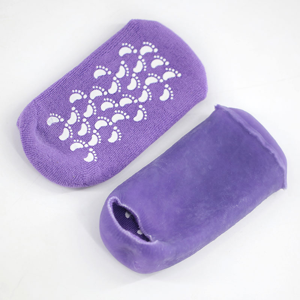 Cotton essential oil gel spa socks and gloves set