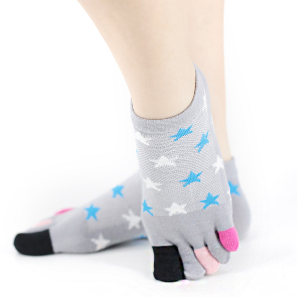 Five-pointed star short five-toed socks