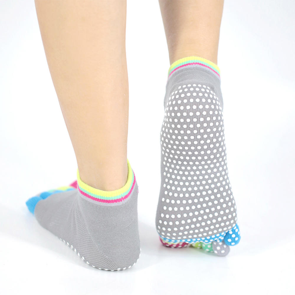 Five toed colorful yoga socks