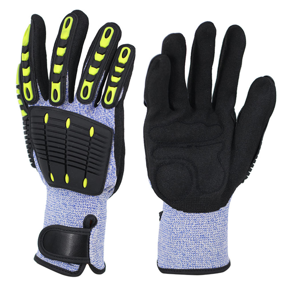 HPPE fabric impregnated anti-collision and anti-cut gloves