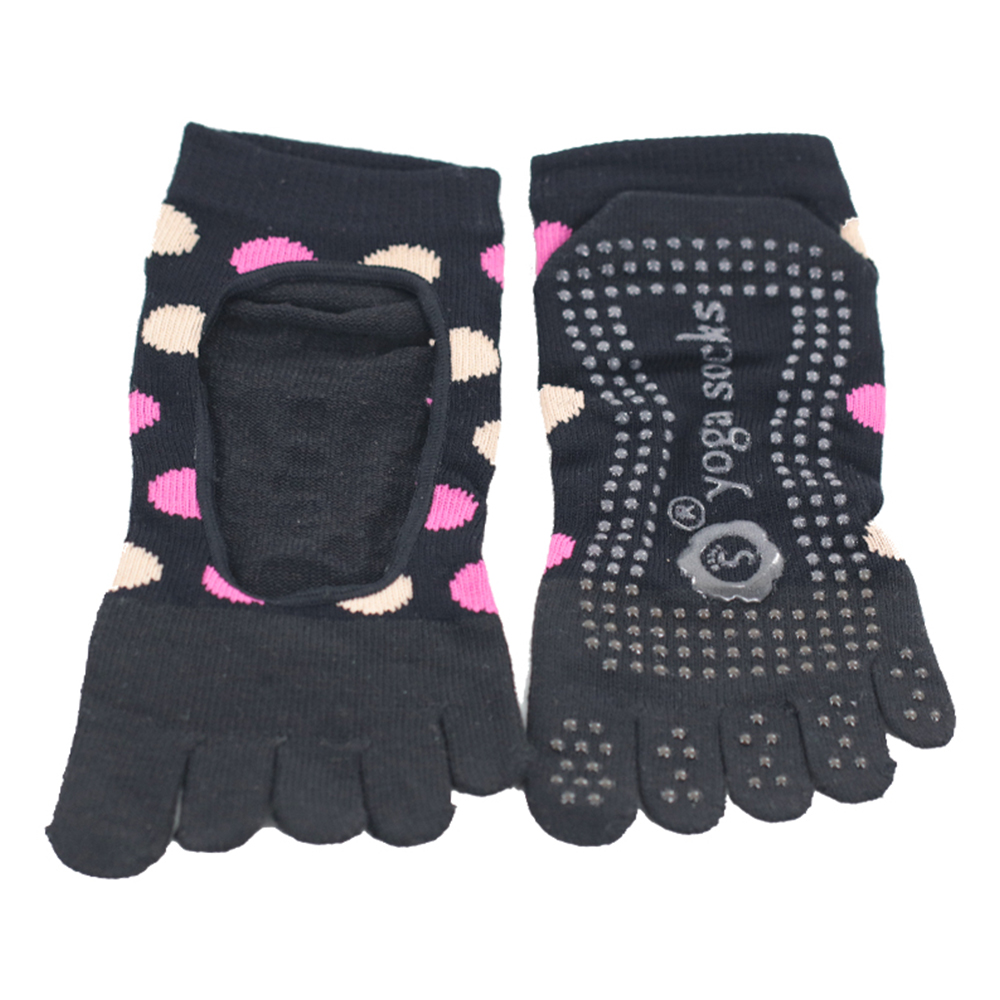 Five toed full toe non slip back-digging yoga socks