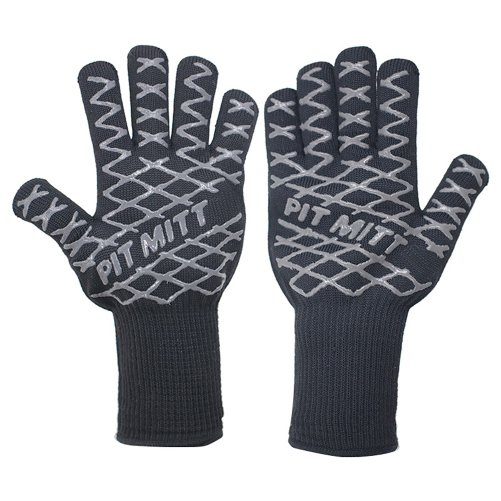 Thin cotton double layer aramid high temperature resistant gloves