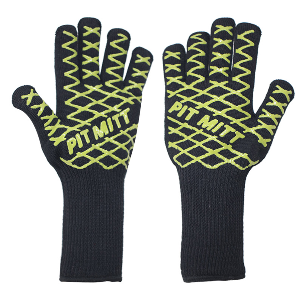 Thin cotton double layer aramid high temperature resistant gloves