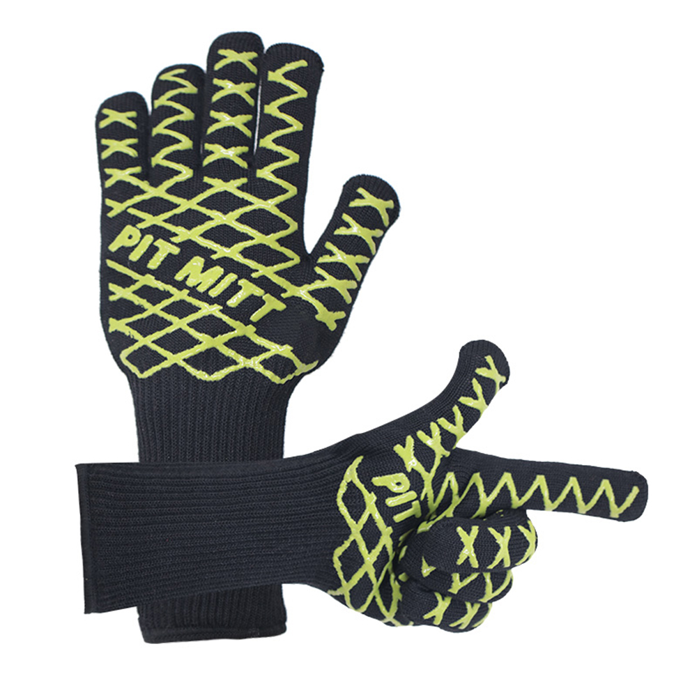 Thin cotton double layer aramid high temperature resistant gloves
