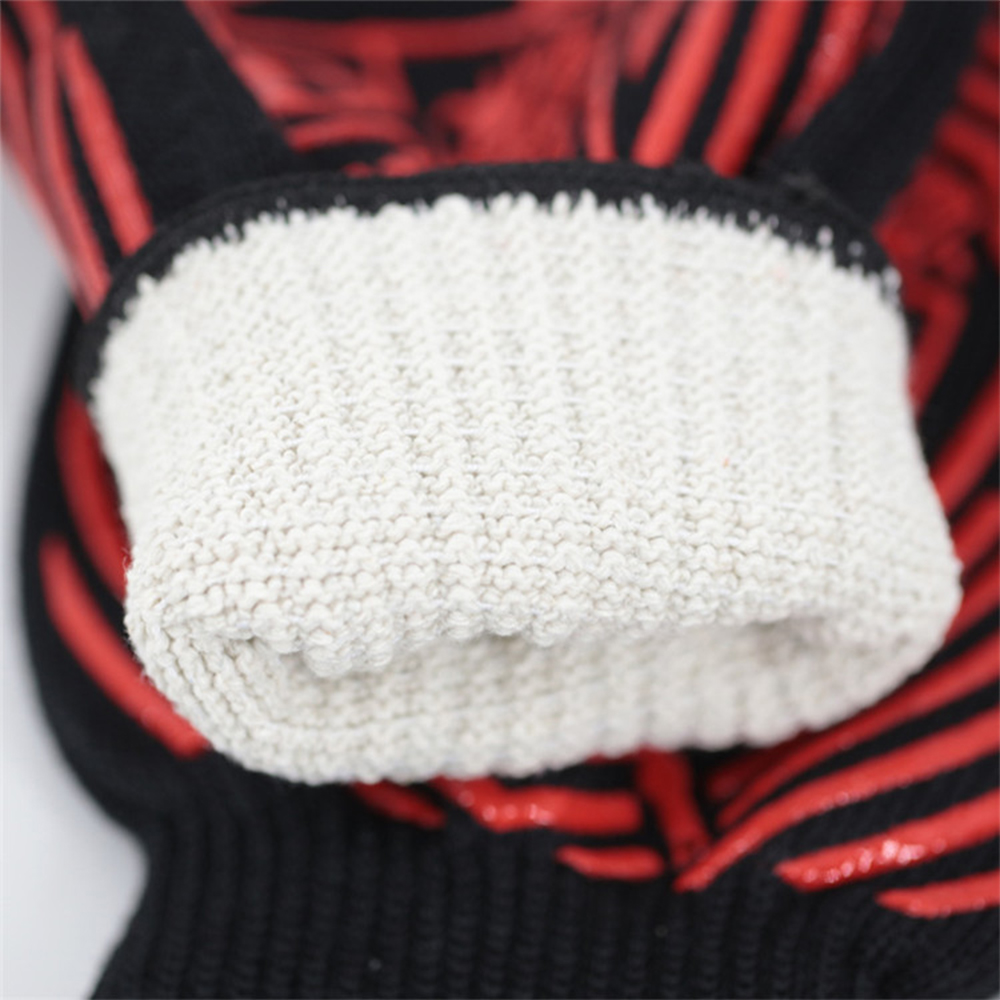 5 Fingers short aramid heat resistant bbq gloves
