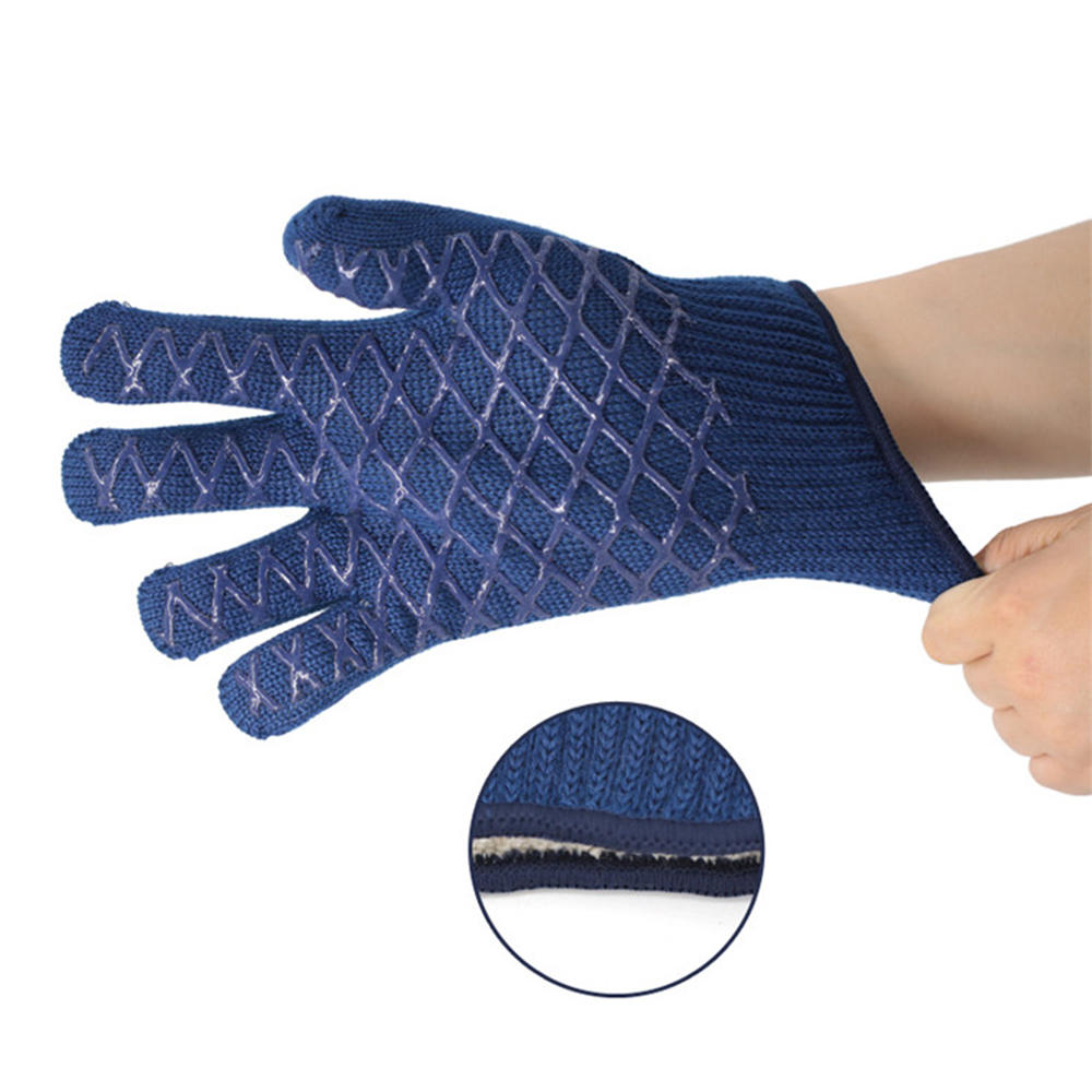 Double-sided dispensing aramid high temperature resistant gloves