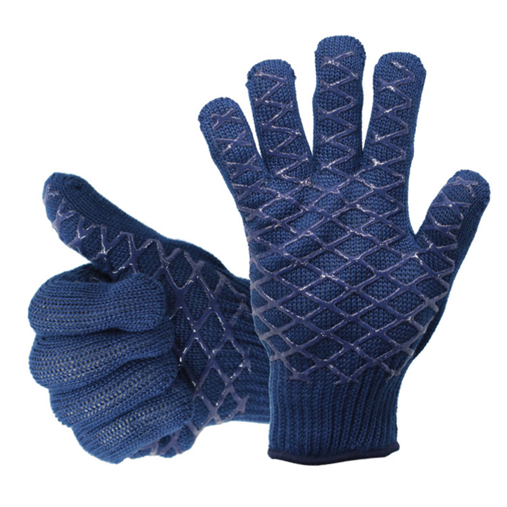 Double-sided dispensing aramid high temperature resistant gloves