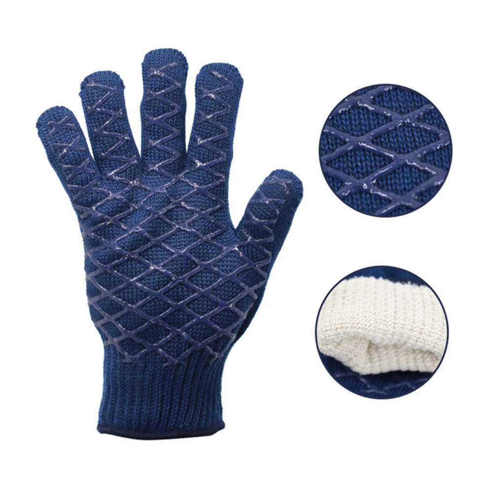 Double-sided dispensing aramid high temperature resistant gloves
