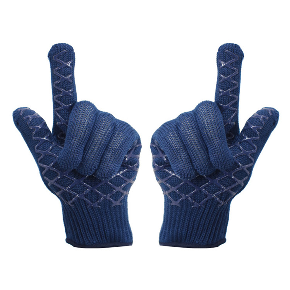 Double-sided dispensing aramid high temperature resistant gloves